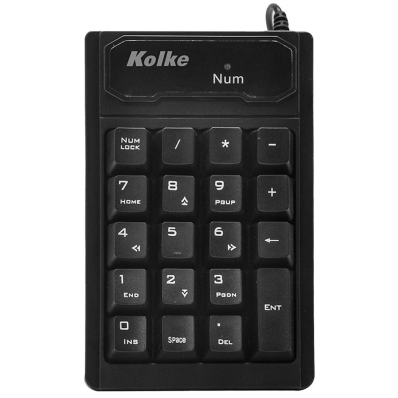 Teclado Numerico Kolke KTN-101 com Fio - Preto
