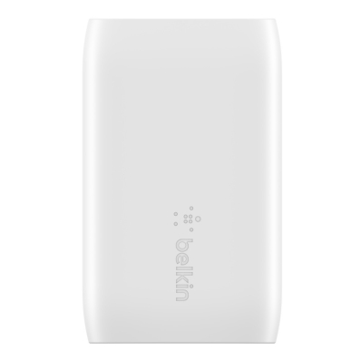 Carregador de Parede Belkin 37W Ac USB-C 25W, USB-A 12W + Cabo USB-C A Lightning Branco - WCB007DQ1MWH-B5