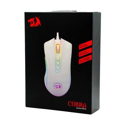 Mouse Gamer Redragon M711W Cobra / 10000 Dpi - Branco