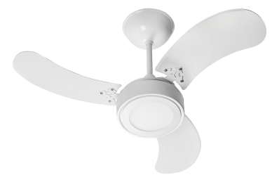 Ventilador De Teto New Led 3 Pás Branco Venti Delta Diâmetro 93 cm