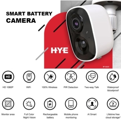 Camera IP Hye HYE-B609T FHD Wifi/Bateria/Smart