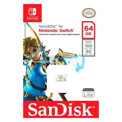 Cartao de Memoria 64GB / 100MBS - (SDSQXAT-064G-GNCZN)