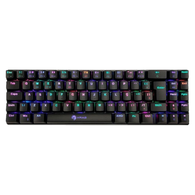 Teclado Gamer Krab KBMGK50 / USB RGB Portatil - Preto