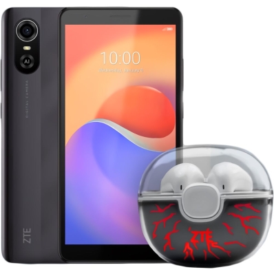 Celular Zte Blade A31 Plus Dual 32 GB - Gris + Fone de Ouvido Zte