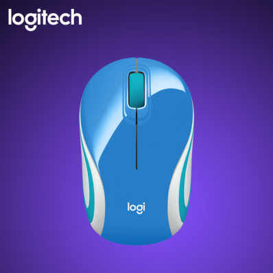 Mouse Logitech M187 Wireless Azul/Teal/Branco