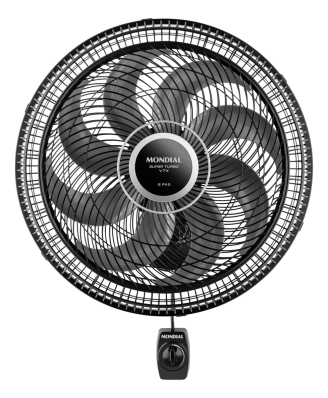 Ventilador de Parede 40cm Super Turbo 8 Pás Mondial 140W - VTX-40P-8P