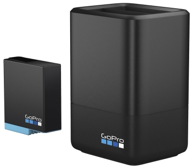 Kit Carregador Dual e Bateria para Gopro Hero 8/7/6 Black AJDBD-001