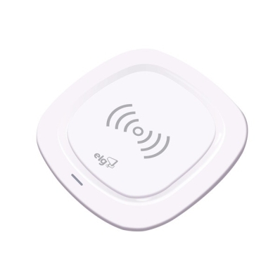 Carregador Wireless Elg WQ1WH Qi Policarbonato 5W - Branco