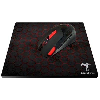 Mouse Gamer Kolke Scorpion Kit Mouse+Mouse Pad KGK-251 Preto/Vermelho