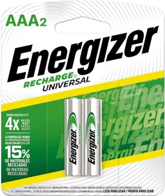 Pilha Energizer AAA Recarregavel 700MAH BP2 (2 Unidades)