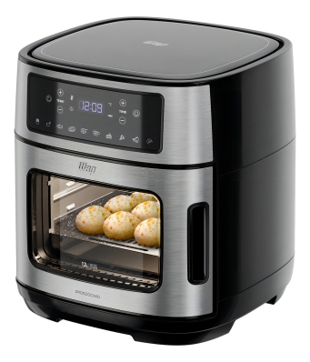 Fritadeira Elétrica Air Fryer Antiaderente WAP Oven 12 Litros com Painel Digital