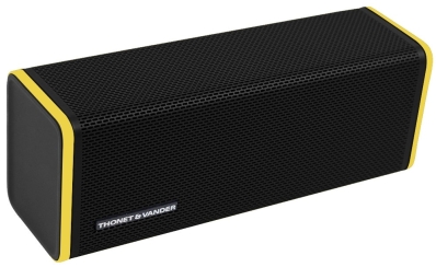 Caixa de som Speaker Thonet & Vander Frei Chain 16W RMS TWS - Preto/Amarelo