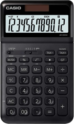 Calculadora Casio JW-200SC-BK (12 Digitos) - Preto