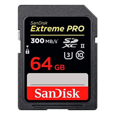 Cartao de Memoria SD Sandisk Extreme 64GB / 260MBS / C10 / U3 / 4K - (SDSDXDK-064G-GN4IN)