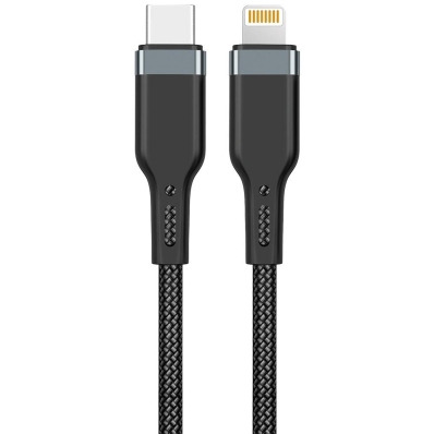 Cabo USB-C para Lightning Wiwu Platinum PT04 (1.2 Metros) - Preto