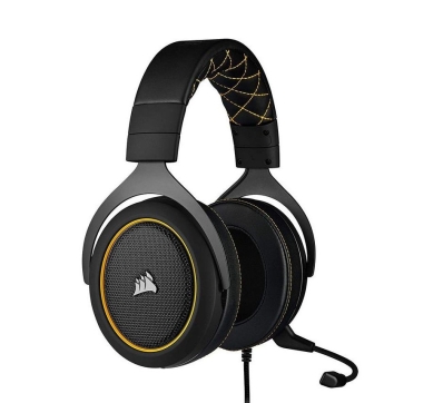Fone de Ouvido Gamer Corsair HS60 Pro 7.1 - Preto /Amarelo