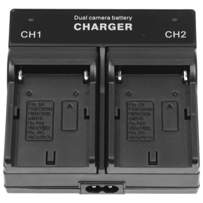 Carregador de Bateria Dual Charger para Sony NP-F550/750/960