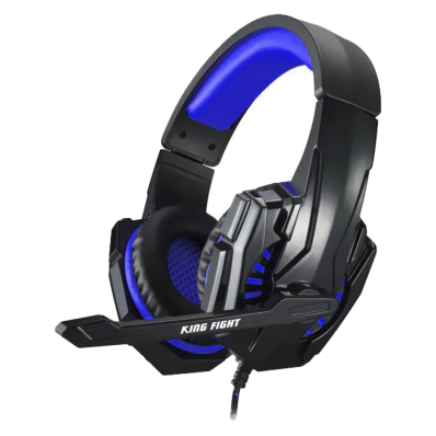 Headset Gamer Satellite AE-369B com Microfone - Preto / Azul