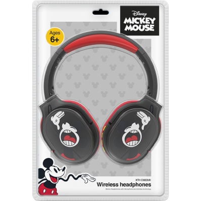 Fone de ouvido Xtech XTH-D660MK Mickey Mouse -Preto/vermelho