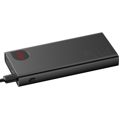 Carregador Portatil Baseus Adaman LCD 22.5 W 20.000 Mah 2 X USB-A + USB-C - Preto (PPAD000101)
