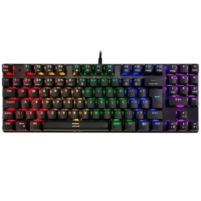 Teclado Gamer Krab KBMGK30 Backlight USB - Preto (Portugues) (Switch Red)