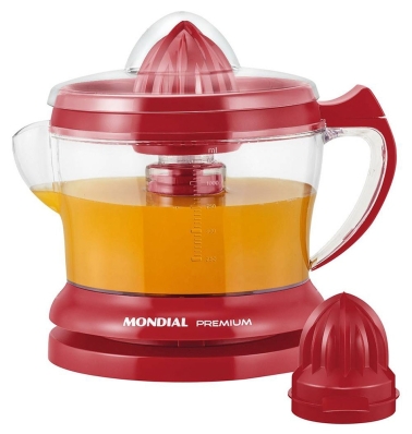 Extrator de Suco de Frutas Mondial Premium Turbo Citrus e-23 - Vermelho - 110V