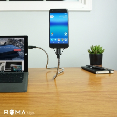 Cabo Fusechicken USB-A/Lightning 0.6M Bobine Dock Prata - UL24