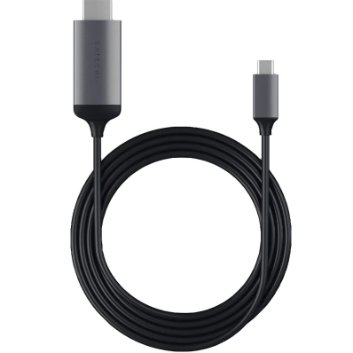 Cabo USB-C para HDMI Satechi Stchdmim 4K - Cinza Espacial 1.8 Metros