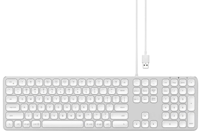Teclado Satechi Aluminio USB para Mac ST-Amwks - Ingles Silver
