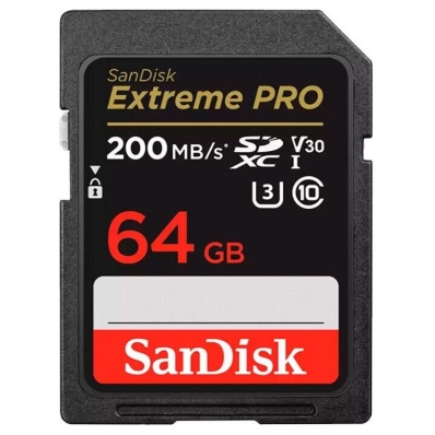 Memoria SD Sandisk 64GB Extreme Pro SDHC Uhs-I 200MB/s