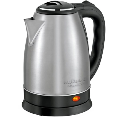 Chaleira Eletrica Mondial CE-06 Premium 1200 W 220V - Prata/Preto 2L