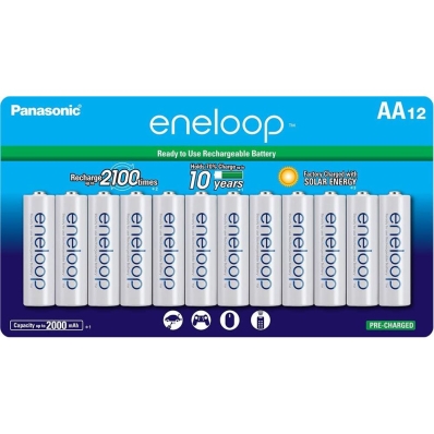 Pilha Recarregavel Panasonic Eneloop BK-3MCCA12FA AA - 12 Unidades