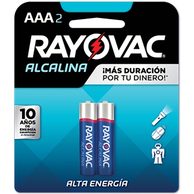 Pilha Alcalina Rayovac AAA - 2 Unidades
