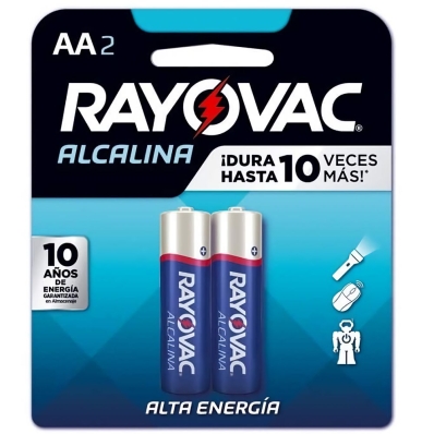 Pilha Alcalina Rayovac AA - 6 Unidades
