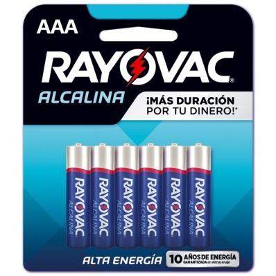 Pilha Alcalina Rayovac AAA - 12 Unidades