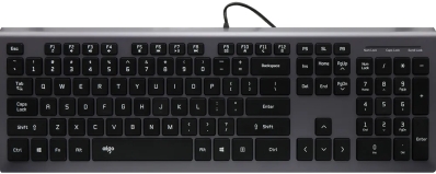 Teclado Aigo V700 com Fio - Preto (Ingles)
