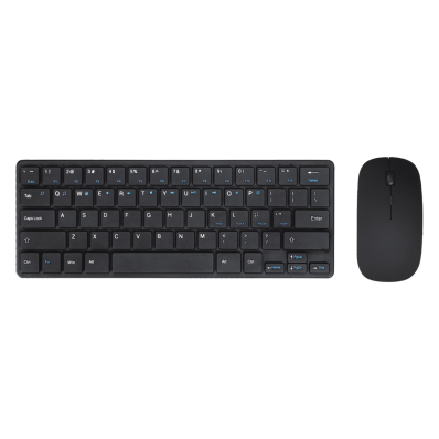 Teclado Kit / Mouse Satellite AK-73G Sem Fio -Portavel - Preto