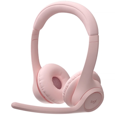Headset Sem Fio Logitech Zone 300 para PC Y Smartphone - Rosa