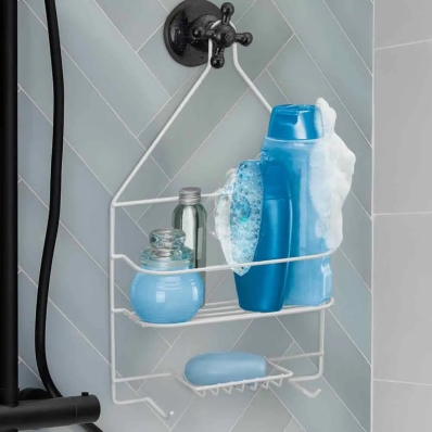 Porta Shampoo E Sabonete Branco - Arthi
