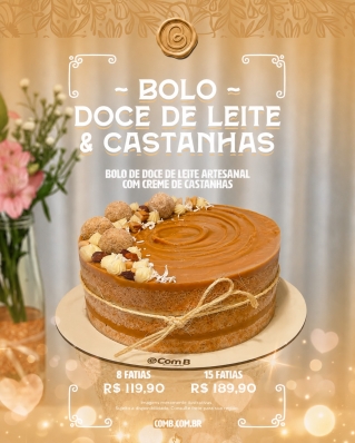 Bolo Doce de Leite & Castanhas