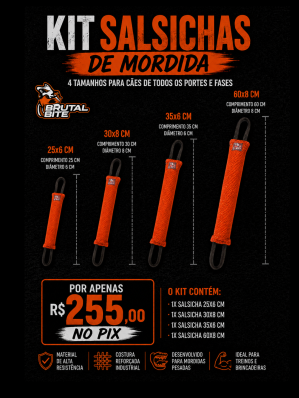 KIT SALSICHAS DE MORDIDA