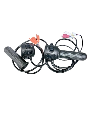 Kit de Acelerador Preto Completo Modelo B - Peças Scooter Eletrica