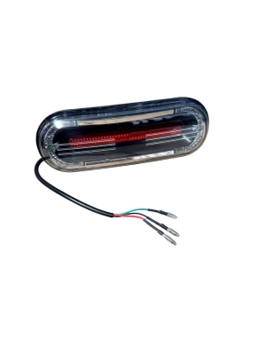 Lanterna Traseira 12v C/ Seta Redonda - Peças Scooter Eletrica