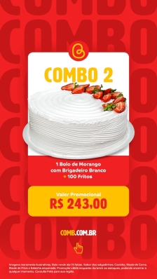 Combo 2 com 100 fritos