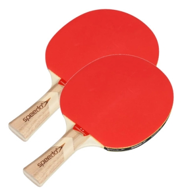 2x Raquetes T&ecirc;nis De Mesa Ping Pong Speedo Icebreaker 2 Preto Fl (c&ocirc;ncavo)