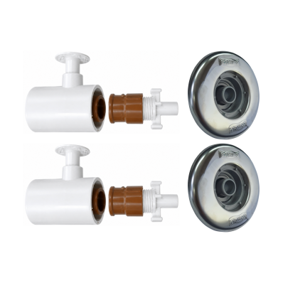 Kit 2 Prolongador Hidro Plug Retorno DR Pratic 50mm Inox 316