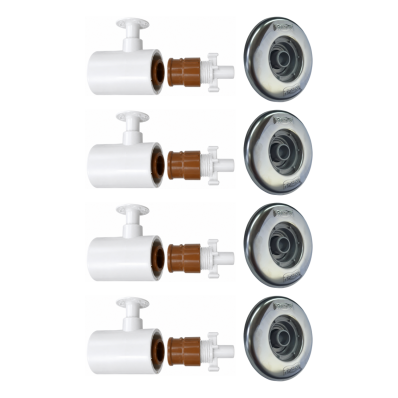 Kit 4 Prolongador Hidro Plug Retorno DR Pratic 50mm Inox 316