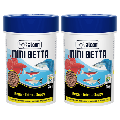 KIT 2 UN Racao Alcon Mini Betta 25g
