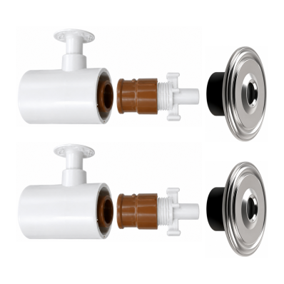 Kit 02 Prolongador Hidro Plug + Pratique Retorno Inaqua 50mm