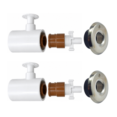 Kit 02 Prolongador Hidro Plug Master Retorno 316 Inaqua 50mm
